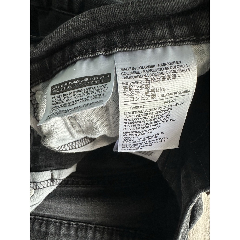 Levis 569 Loose Straight Jeans W36 L34 Faded Black Charcoal Skater 00569-0125 - Picture 11 of 11